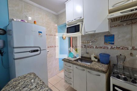 Cozinha de apartamento para alugar com 1 quarto, 40m² em Boqueirão, Praia Grande