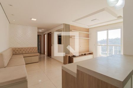 Sala de jantar de apartamento para alugar com 3 quartos, 83m² em Vila Guarani, Mauá