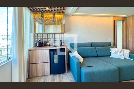 Sala de apartamento à venda com 3 quartos, 110m² em Buritis, Belo Horizonte
