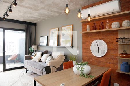 Studio Sala / Cozinha de kitnet/studio à venda com 1 quarto, 67m² em Menino Deus, Porto Alegre