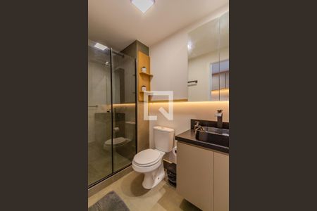 Banheiro de kitnet/studio à venda com 1 quarto, 24m² em Cidade Baixa, Porto Alegre