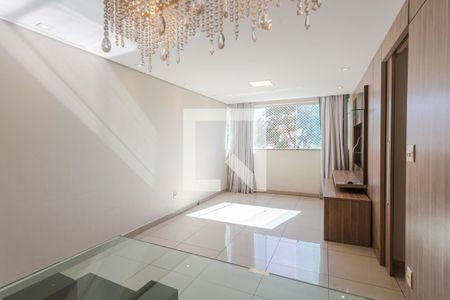 Sala de apartamento para alugar com 3 quartos, 85m² em Maria Virgínia, Belo Horizonte