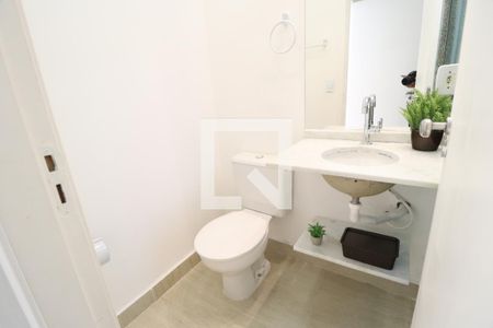 Banheiro do Quarto 1 de casa de condomínio para alugar com 2 quartos, 90m² em Aclimação, Uberlândia