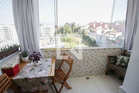 Varanda da Sala de apartamento à venda com 2 quartos, 69m² em Taquara, Rio de Janeiro
