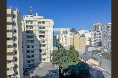 Vista da sala de apartamento à venda com 3 quartos, 105m² em Catete, Rio de Janeiro