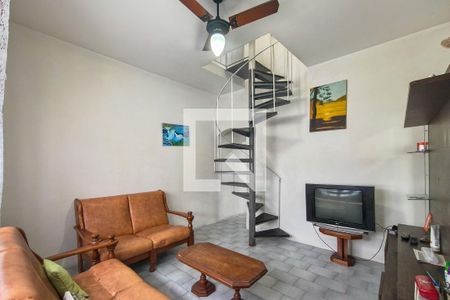 Sala de casa para alugar com 1 quarto, 82m² em Maracanã, Praia Grande