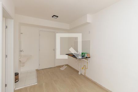 Sala/Cozinha de apartamento para alugar com 1 quarto, 27m² em Parada Xv de Novembro, São Paulo