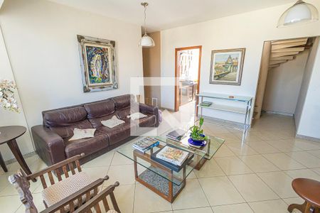 Sala de apartamento à venda com 4 quartos, 190m² em Floramar, Belo Horizonte
