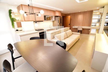 Sala de apartamento para alugar com 2 quartos, 64m² em Nova Campinas, Campinas
