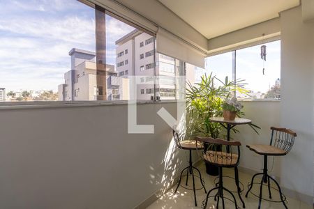 Varanda da Sala de apartamento à venda com 3 quartos, 93m² em Itapoã, Belo Horizonte