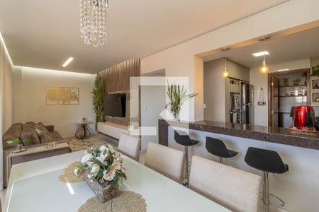 Sala de apartamento à venda com 3 quartos, 93m² em Itapoã, Belo Horizonte