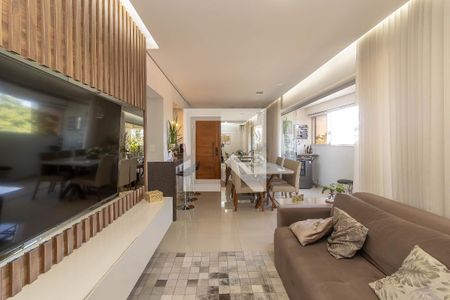 Sala de apartamento à venda com 3 quartos, 93m² em Itapoã, Belo Horizonte