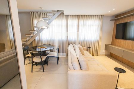sala de apartamento à venda com 4 quartos, 165m² em Santa Amelia, Belo Horizonte