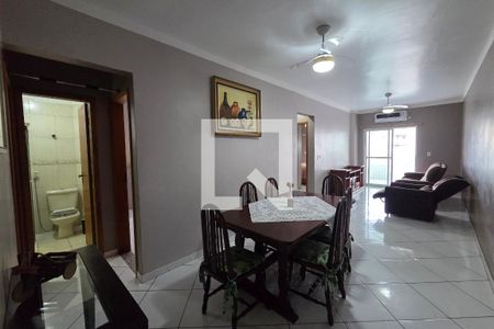Sala de apartamento para alugar com 3 quartos, 98m² em Guilhermina, Praia Grande