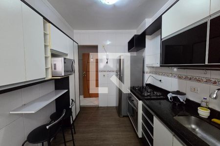 Cozinha de apartamento para alugar com 3 quartos, 98m² em Guilhermina, Praia Grande