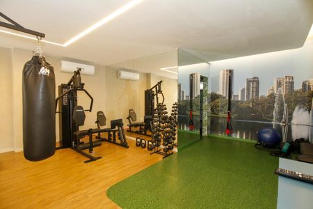 Apartamento para alugar com 145m², 2 quartos e 1 vaga Apartamento para alugar com 145m², 2 quartos e 1 vagaÁrea Comum - Academia