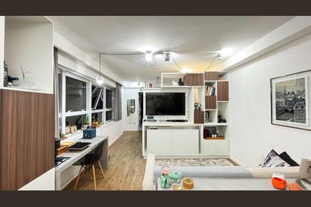 Sala de apartamento para alugar com 1 quarto, 40m² em Brooklin Paulista, São Paulo