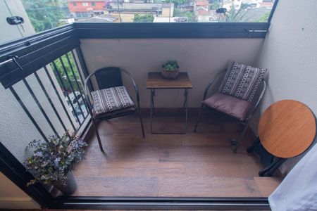 Varanda da Sala de apartamento à venda com 3 quartos, 71m² em Vila Firmiano Pinto, São Paulo