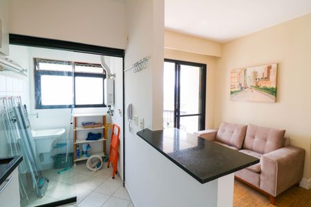 Cozinha de apartamento para alugar com 1 quarto, 40m² em Chácara Santo Antônio (zona Sul), São Paulo