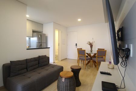 Sala de apartamento para alugar com 1 quarto, 54m² em Vila Nova Conceição, São Paulo