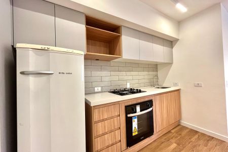 Cozinha de kitnet/studio para alugar com 1 quarto, 24m² em Vila Clementino, São Paulo