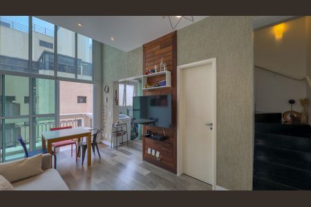 Sala de apartamento à venda com 1 quarto, 47m² em Campo Belo, São Paulo
