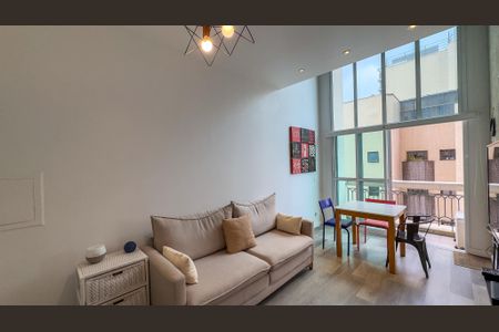 Sala de apartamento à venda com 1 quarto, 47m² em Campo Belo, São Paulo