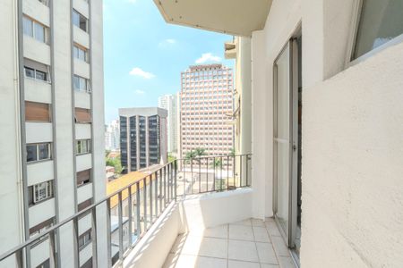 Sacada da Sala de apartamento para alugar com 1 quarto, 34m² em Bela Vista, São Paulo