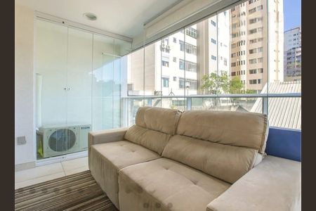 Studio para alugar com 45m², 1 quarto e 1 vagaVaranda