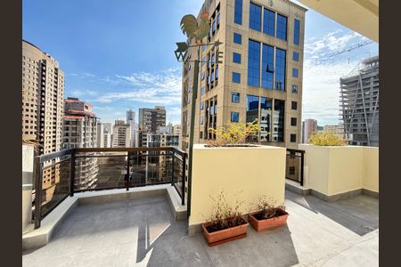 Apartamento para alugar com 95m², 1 quarto e 1 vagavaranda da cobertura
