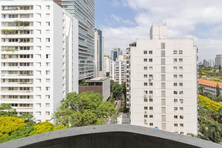 Varanda da Sala de apartamento para alugar com 1 quarto, 76m² em Itaim Bibi, São Paulo