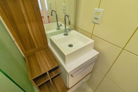Banheiro social de apartamento à venda com 2 quartos, 67m² em Vila Mascote, São Paulo