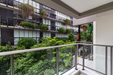 Varanda Studio de apartamento para alugar com 1 quarto, 33m² em Vila Madalena, São Paulo