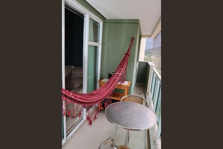 Varanda da Sala de apartamento para alugar com 2 quartos, 70m² em Barra da Tijuca, Rio de Janeiro