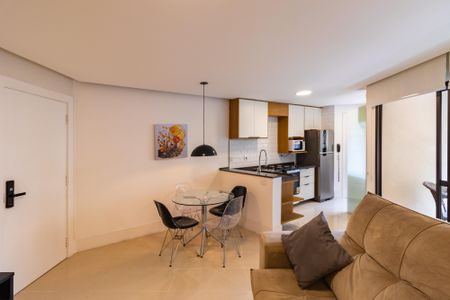 Apartamento para alugar com 57m², 1 quarto e 2 vagasSala
