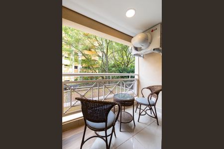 Varanda da Sala de apartamento para alugar com 1 quarto, 57m² em Jardim Ampliação, São Paulo