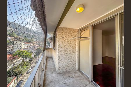 Varanda da Sala de apartamento para alugar com 2 quartos, 93m² em Laranjeiras, Rio de Janeiro