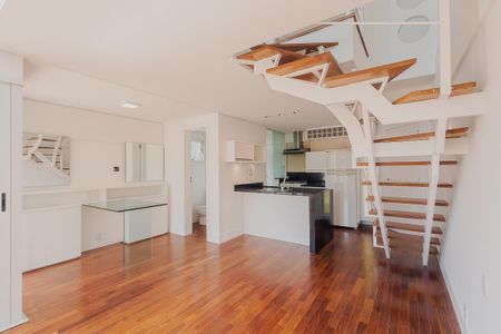 Apartamento para alugar com 67m², 1 quarto e 2 vagasSala