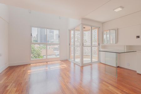 Sala de apartamento para alugar com 1 quarto, 67m² em Pinheiros, São Paulo