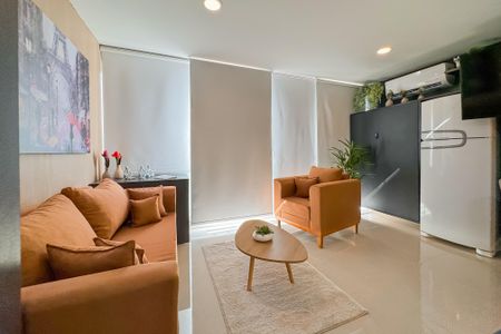 Studio à venda com 33m², 1 quarto e 1 vagaVaranda