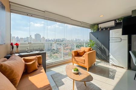 Studio à venda com 33m², 1 quarto e 1 vagaVaranda