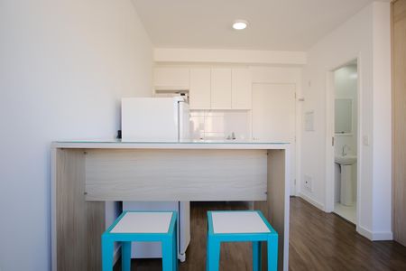 Cozinha de kitnet/studio para alugar com 1 quarto, 27m² em Tatuapé, São Paulo