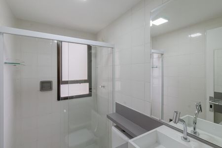 Banheiro da Suíte de apartamento para alugar com 1 quarto, 40m² em Vila Olímpia, São Paulo