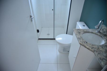 Banheiro Social de apartamento para alugar com 1 quarto, 41m² em Vila Valparaíso, Santo André