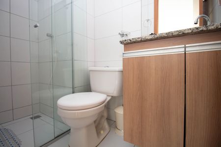 Banheiro da Suíte de kitnet/studio para alugar com 1 quarto, 26m² em Asa Norte, Brasília