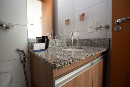 Banheiro da Suíte de kitnet/studio para alugar com 1 quarto, 26m² em Asa Norte, Brasília
