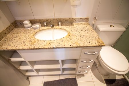 Banheiro de apartamento à venda com 1 quarto, 38m² em Vila Cruzeiro, São Paulo