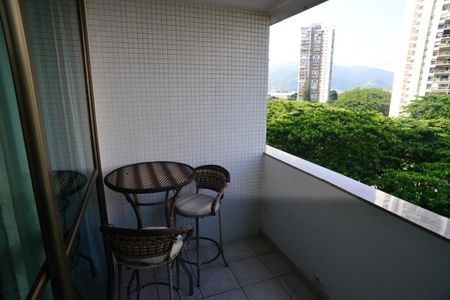 Varanda do Studio de apartamento para alugar com 1 quarto, 35m² em Barra da Tijuca, Rio de Janeiro