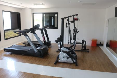 Área comum - Academia de kitnet/studio para alugar com 1 quarto, 36m² em Santa Paula, São Caetano do Sul