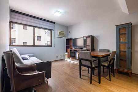 Sala/Cozinha de apartamento para alugar com 1 quarto, 58m² em Jardim Paulista, São Paulo